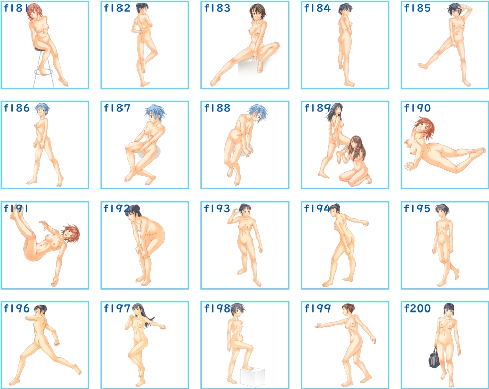 裸婦イラストポーズ集 vol.10