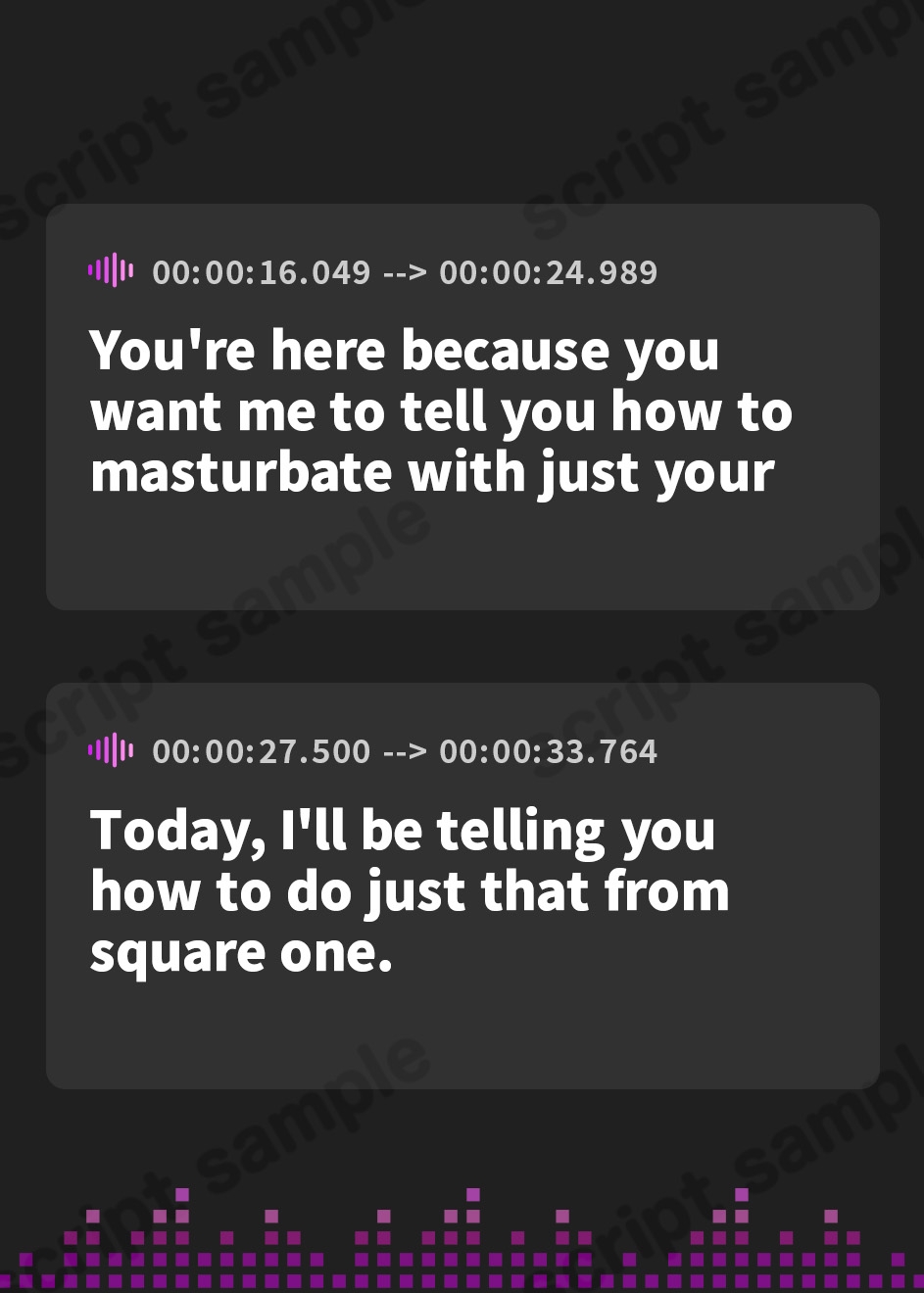 【英語版】いつもより沢山でりゅ!?『完全オナ指示』亀頭オナニーのすゝめ。