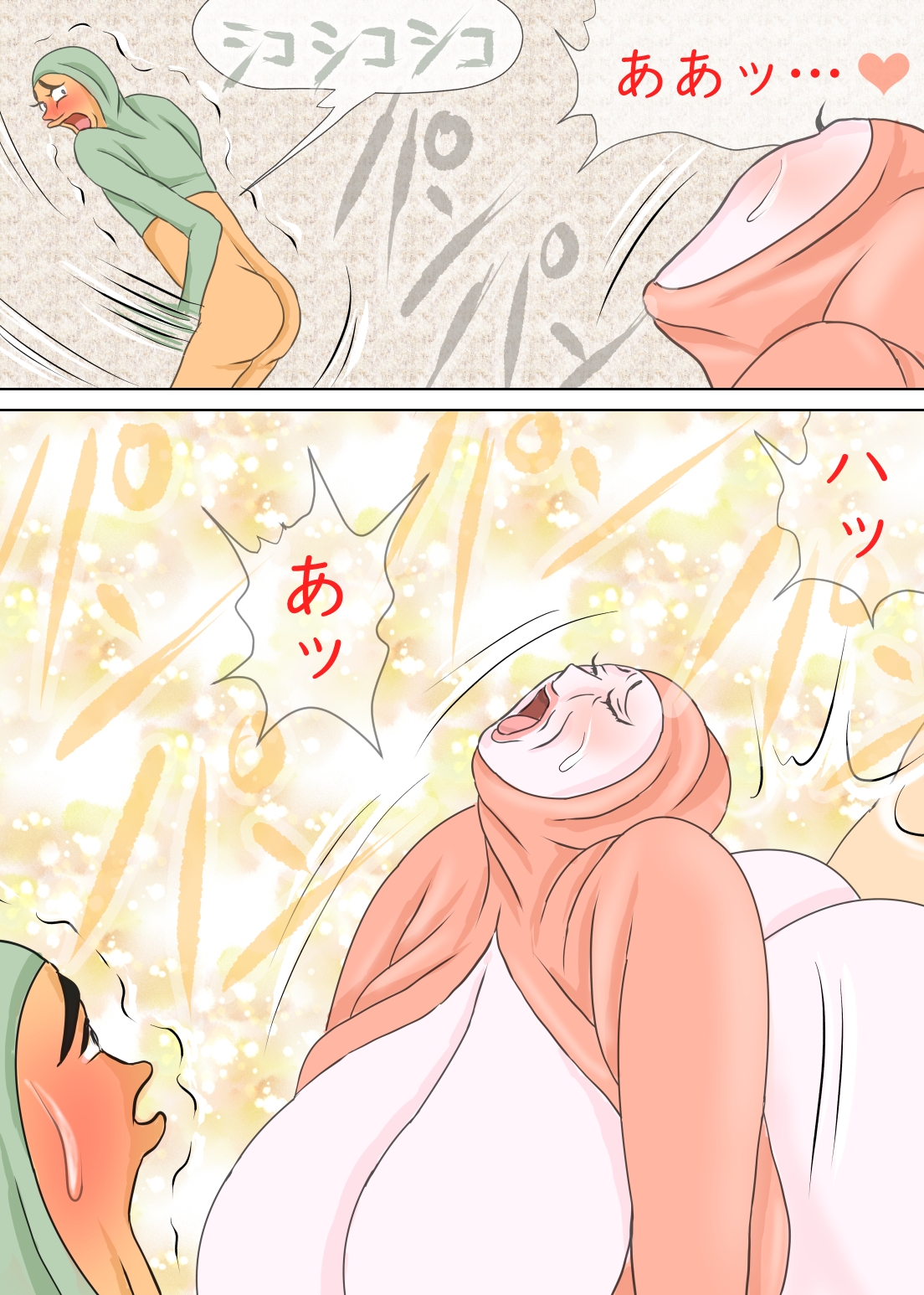 全身タイツ熟母と、その息子たち