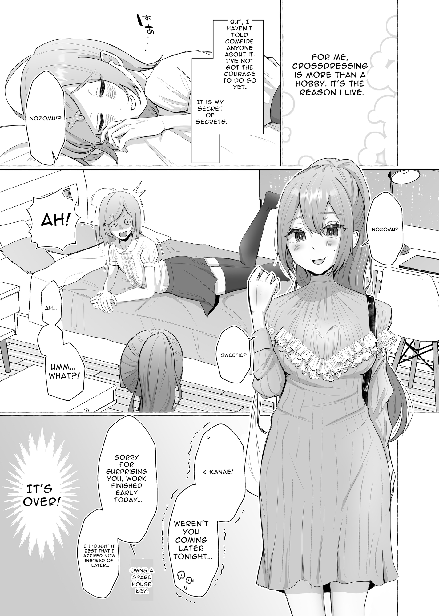 【英語版】彼女に女装がバレた日