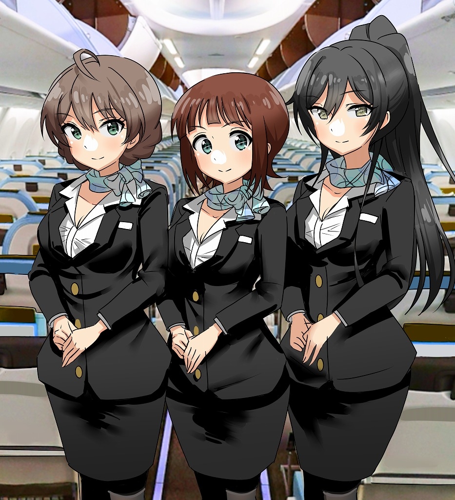 【ア〇マス】はたらくおねえさんCA編(ヌードCG集)