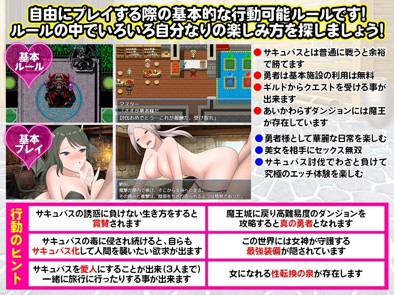 尊敬されていた勇者様はど変態なサキュバスに搾り取られる刺激的な旅を選びました