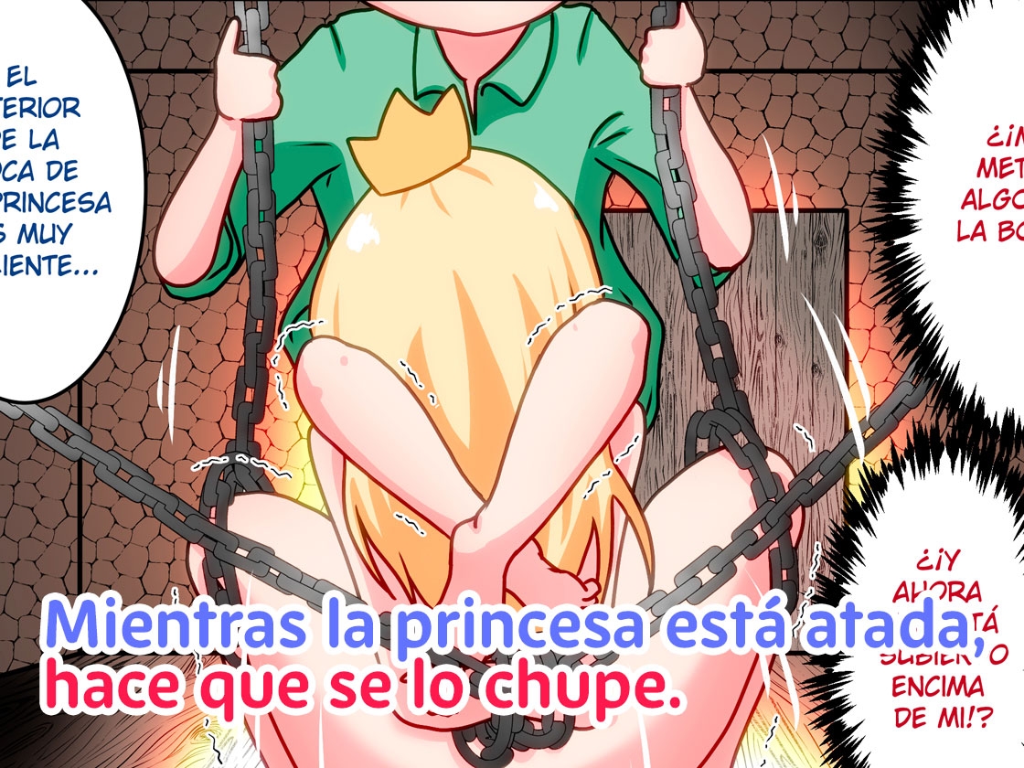 La princesa secuestrada y el joven lujurioso que la convierte en su zorra.