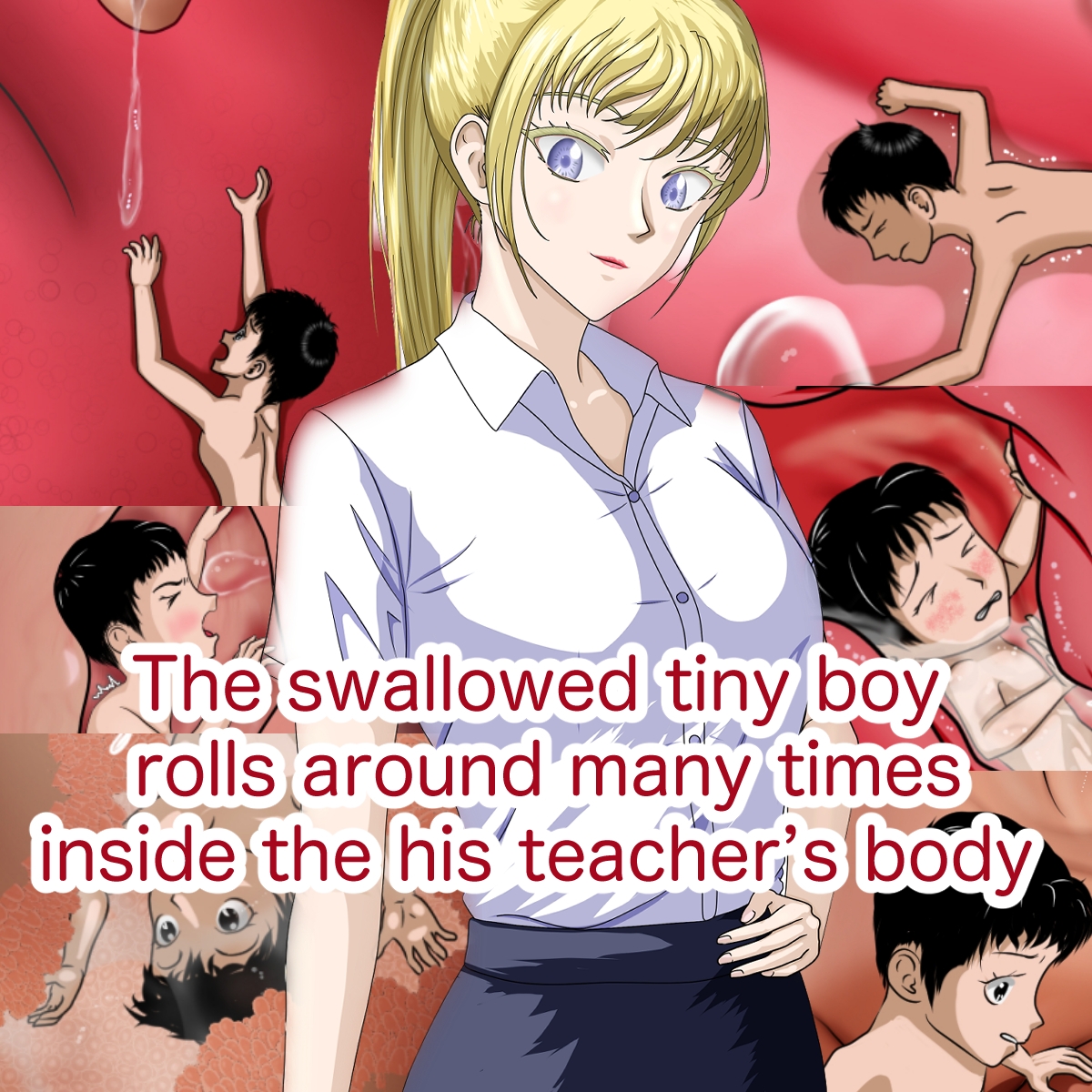 A story about a boy who is shrunk down and swallowed by his teacher