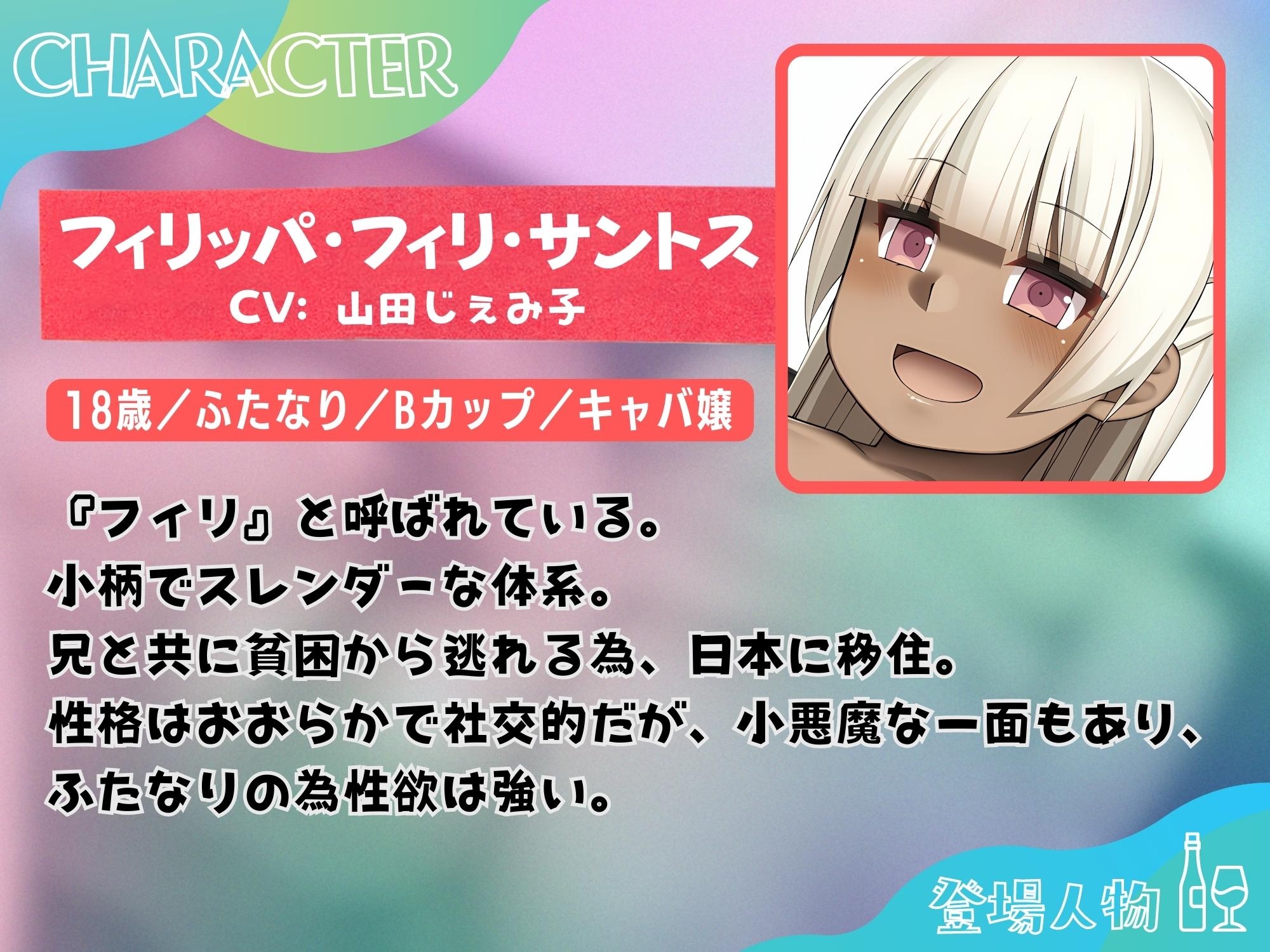 ふたなり 片言フィリピーナ嬢となりゆき同棲H 【ドM向け】【KU100】