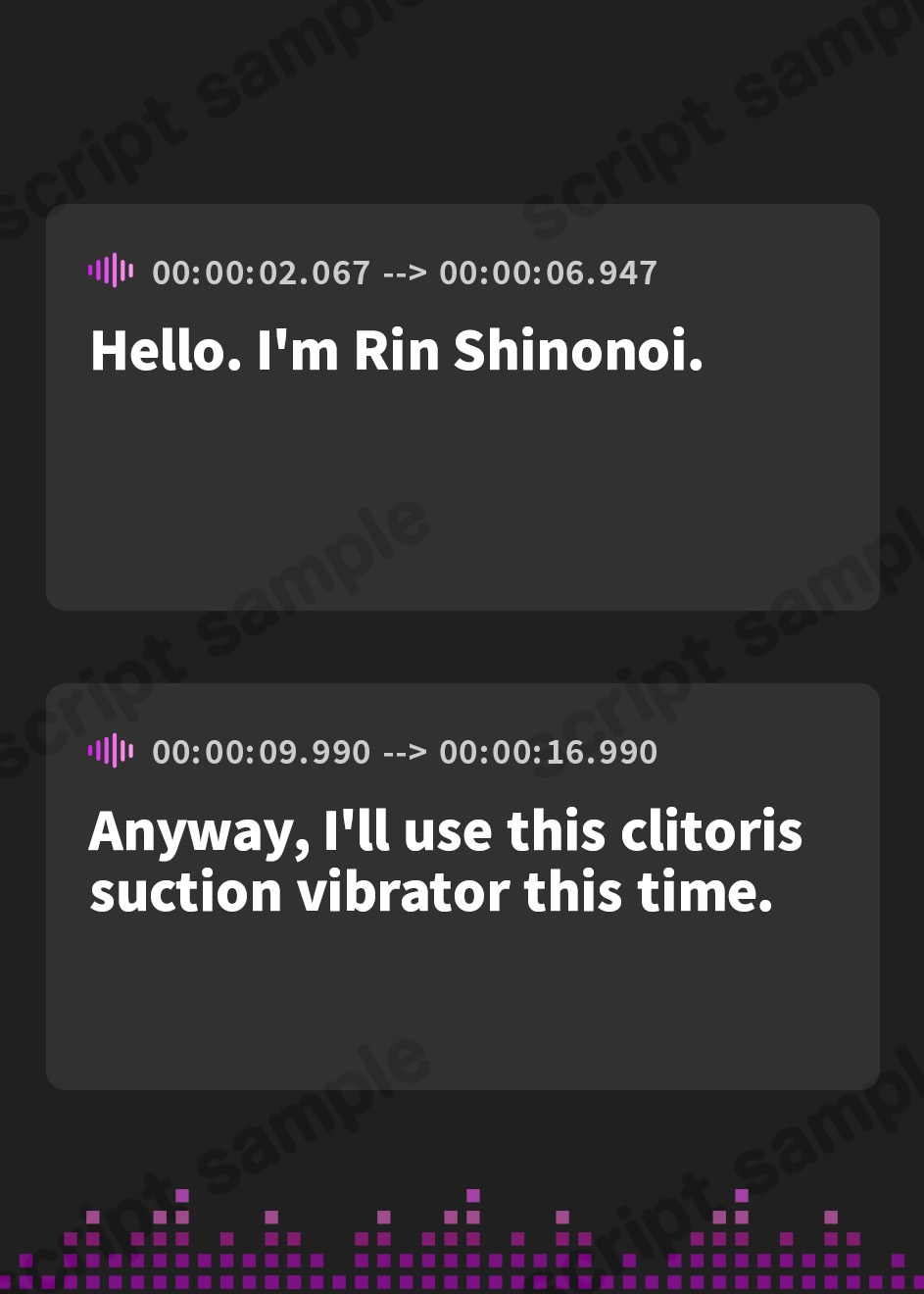 【英語版】【実演】ごめんなさいっ…!イクっ…!美声な変態お姉さんが懺悔しながらもイキまくっちゃう様子【篠ノ井凛】