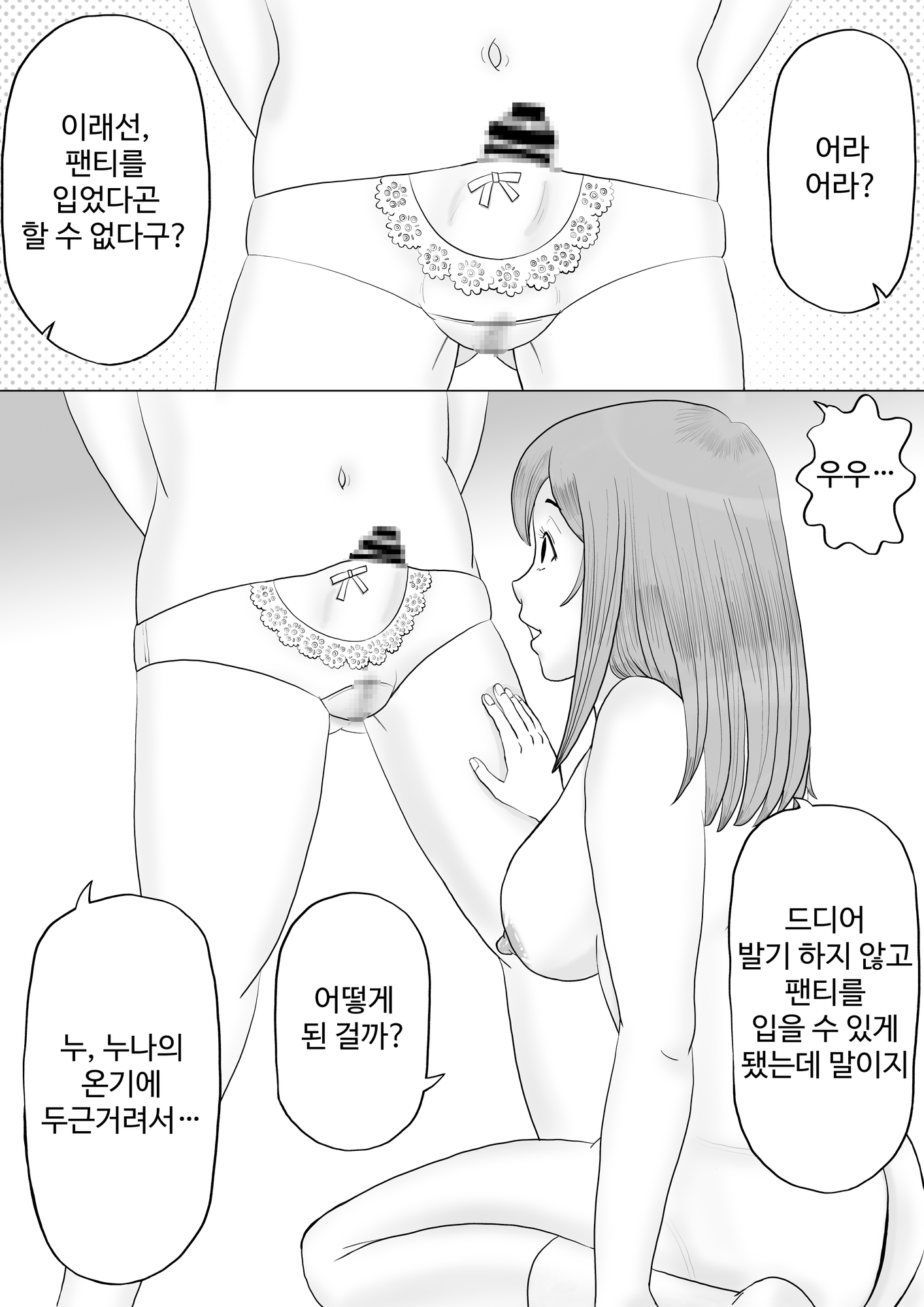 【韓国語版】姉がパンティーで僕をもてあそぶ