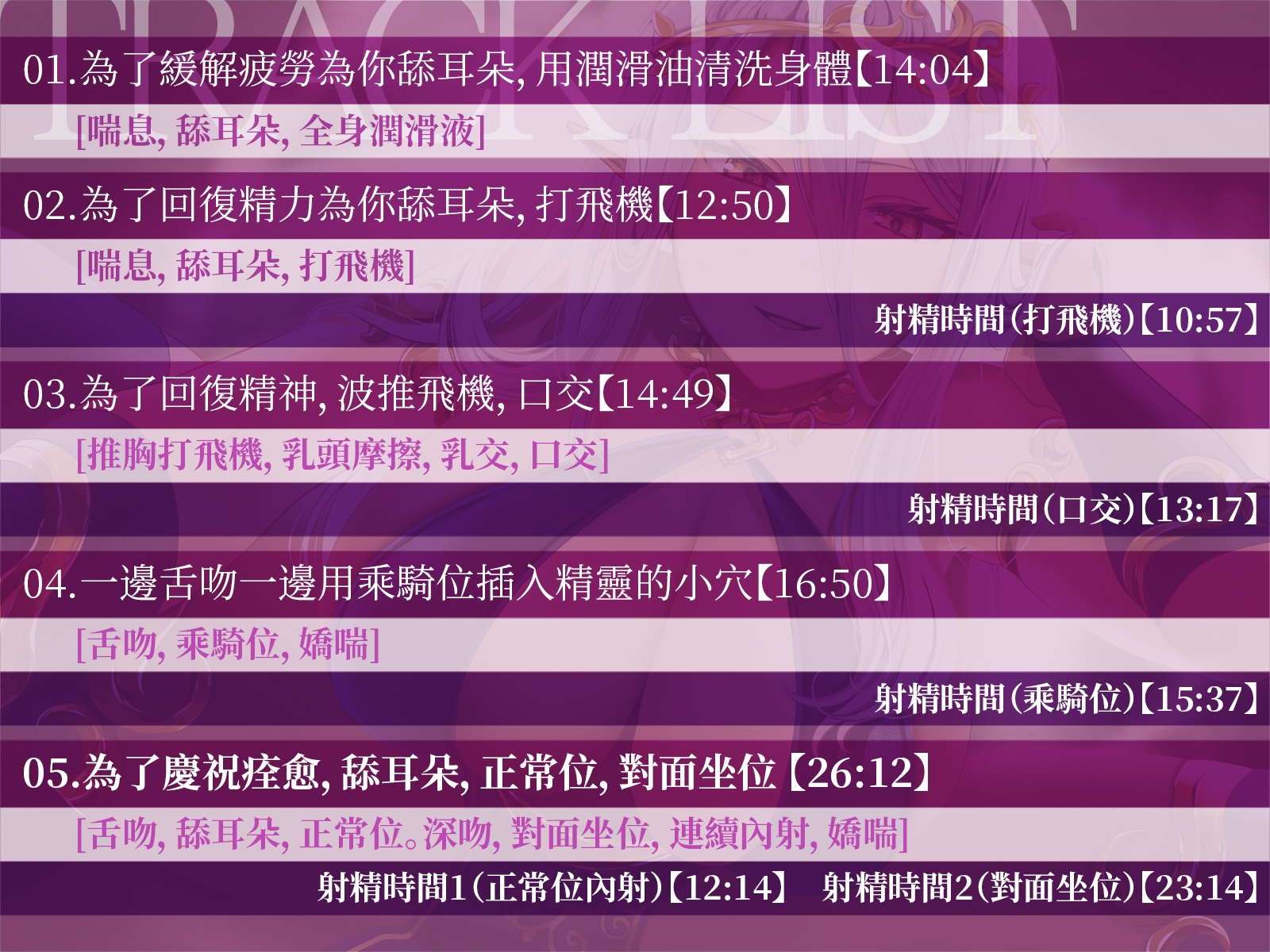 [繁中字幕版]【低音×精靈×嬌喘】精靈姐姐的濕滑的治療