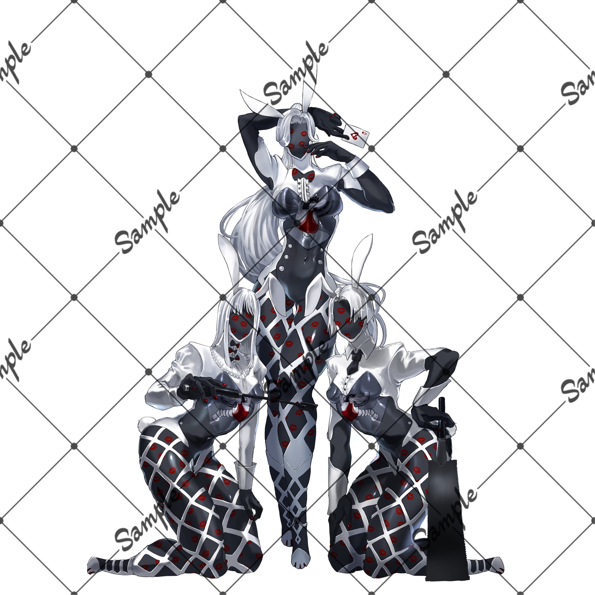 バニーガール人外三姉妹 立ち絵素材