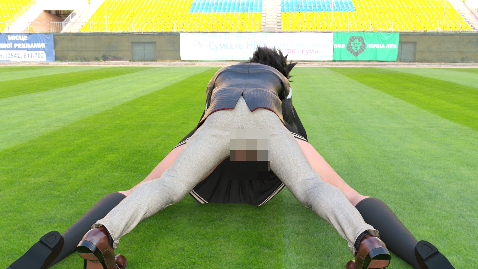 万能格闘美女『霧島愛唯(きりしまめい)』のレ○プ現場(後背位2)