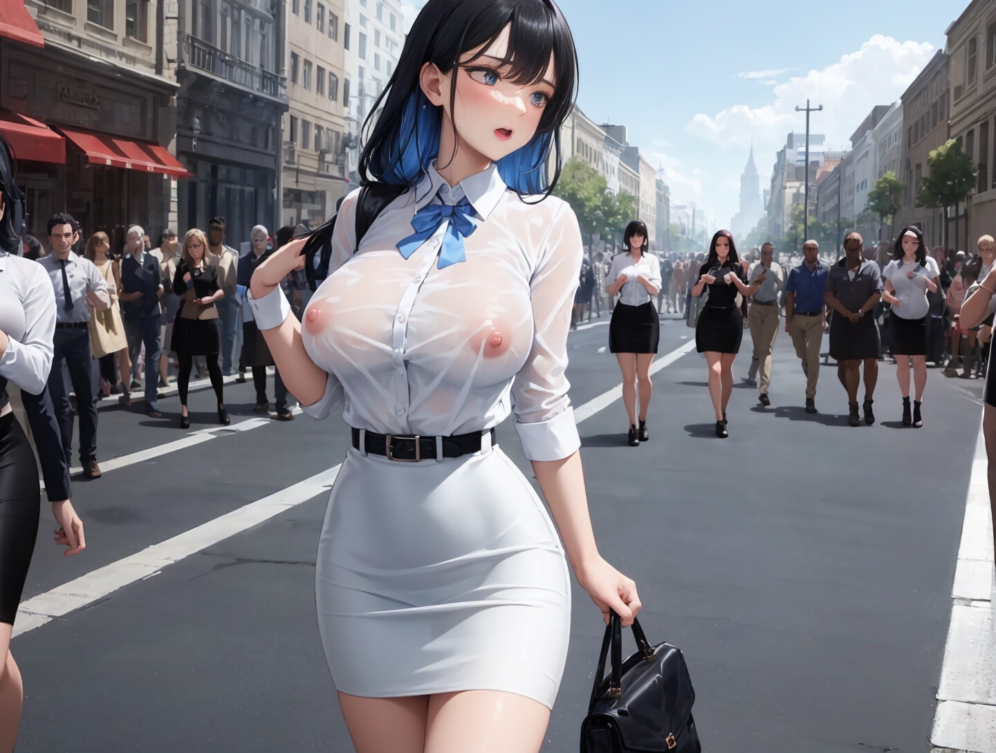 【過激ノーブラ&ノーバン散歩】ドM巨乳がおまんこにローターを入れてミッション散歩にチャレンジ!変態声優は歩きながら我慢できず自宅前で絶頂～そして玄関でもオナニー