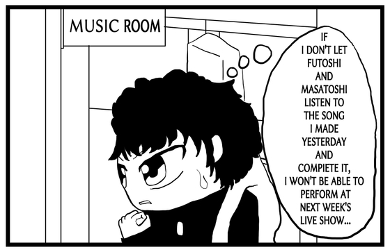 Band club comedy 4-panel comic "Let's play instruments" Episode 1
