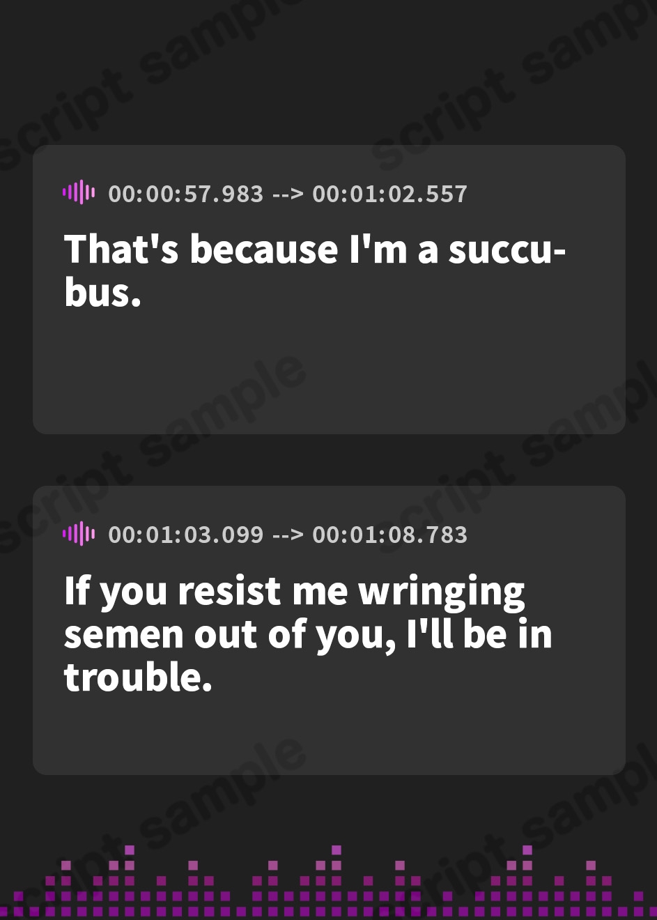 【英語版】サキュバスに淫夢を見せられて ～絶対焦らし耳舐め手コキ～