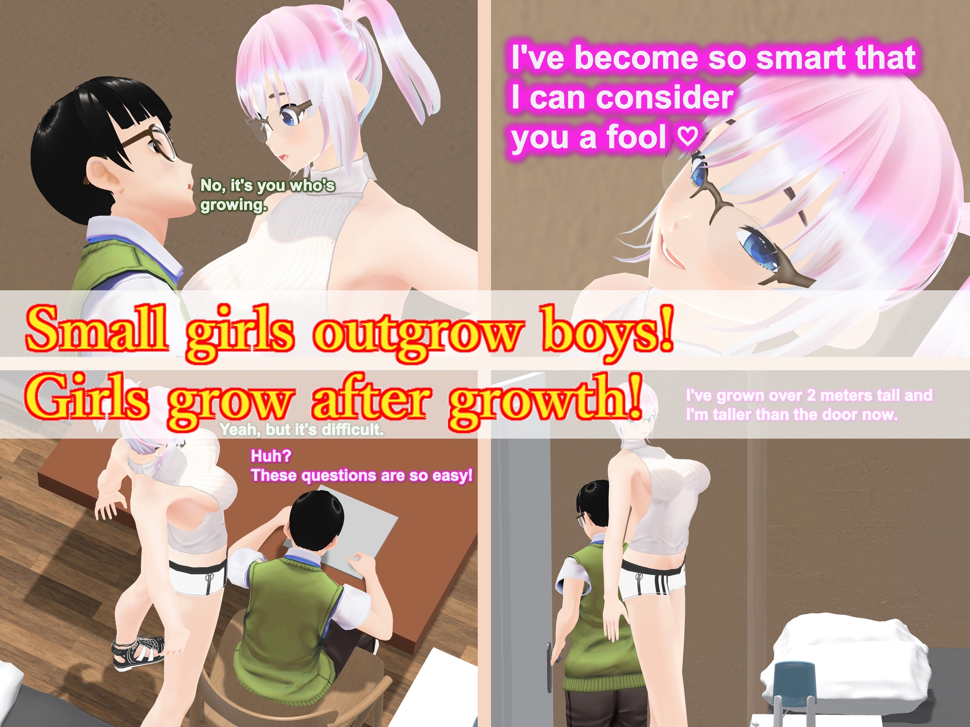 Outgrowing only girls, Overtake boys, Growth sound. Home tutor Arc