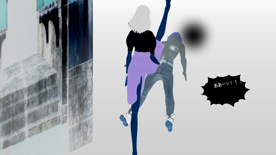 格闘ゲームのような男リンチシーン3