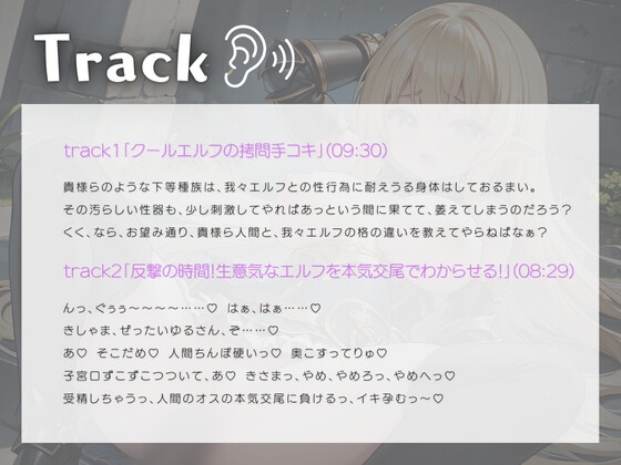 人間を見下している低音クールエルフお姉さんを本気交尾でわからせる!