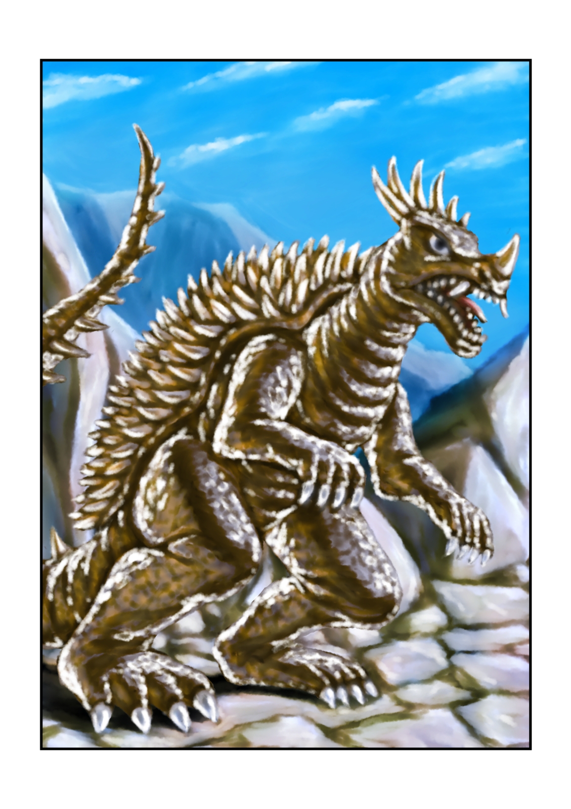 怪獣イラスト昭和ゴジラ他