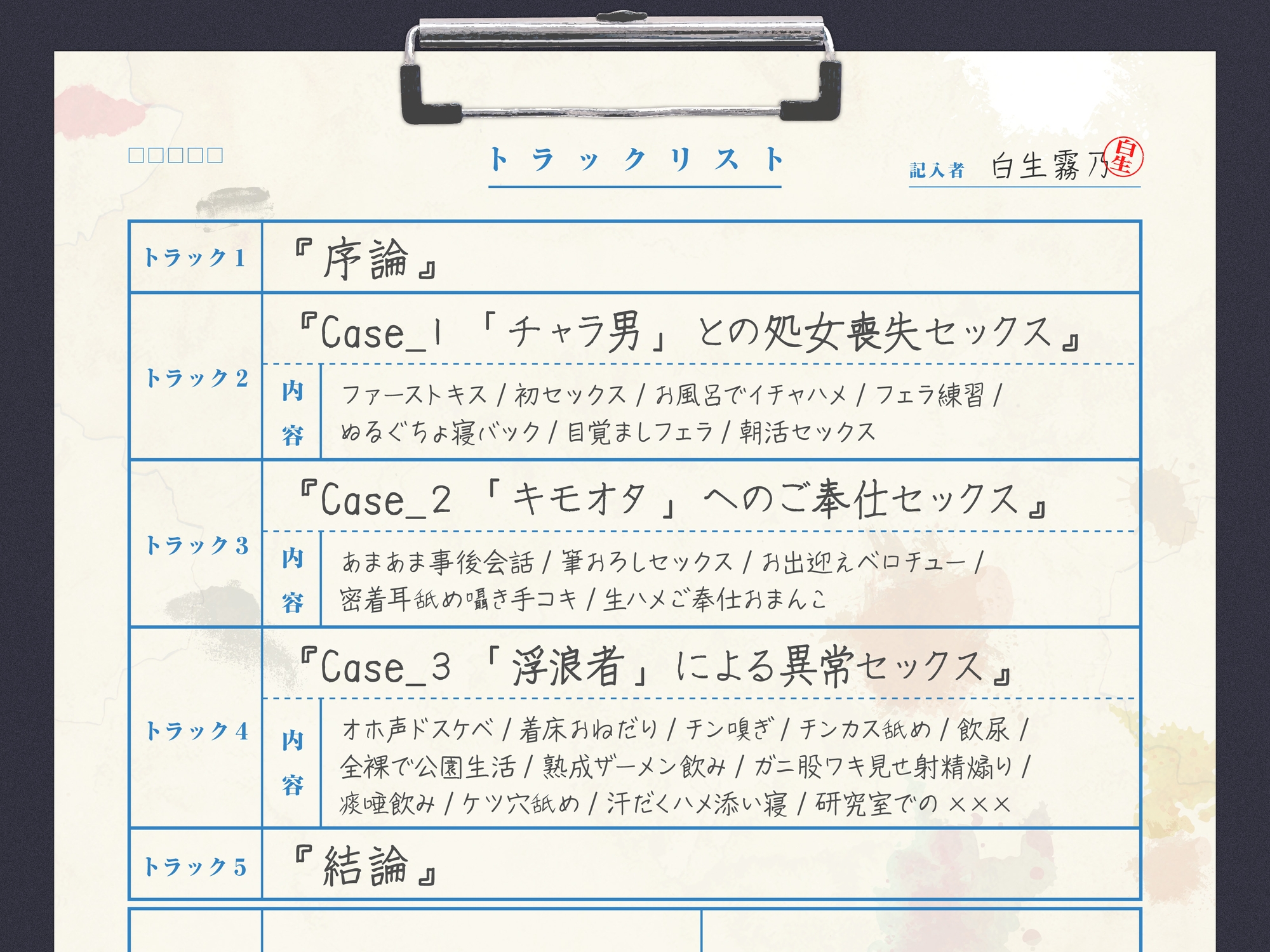 【密着囁き】ようこそ悔シコ研究室へ!～憧れの敬語クールな先輩から最近したセックスの話を延々と聞かされる実験～【回想NTR】