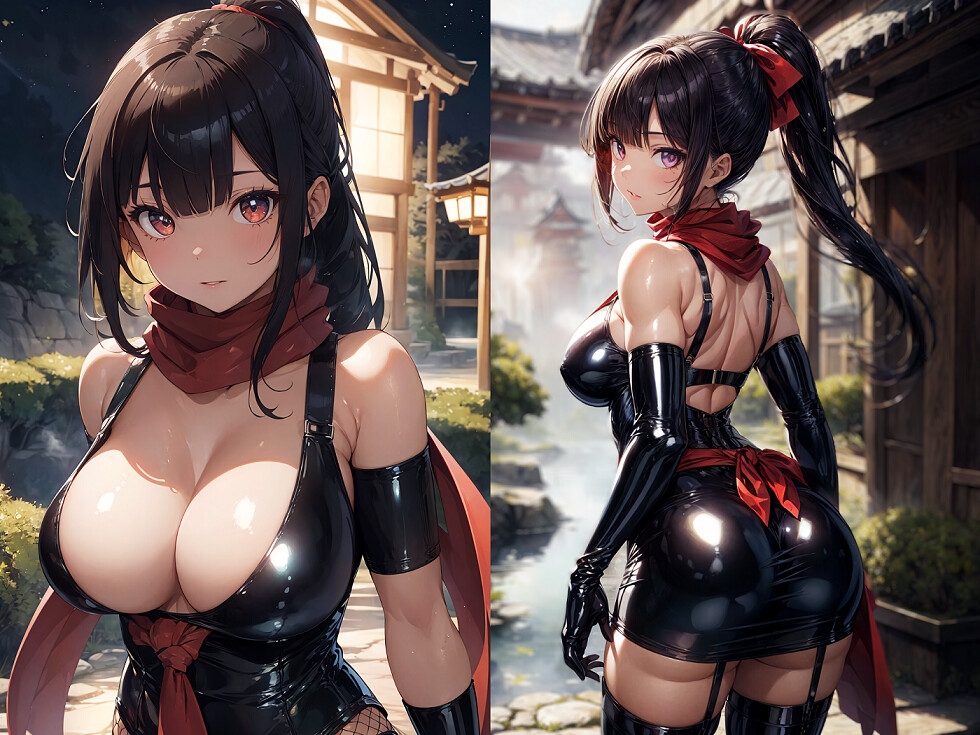 殿のおちんぽを抜く忍 性処理忍者ハズキ。「殿のおちんぽにお仕えし、いつでも精子を抜かせて頂きたく存じます」【ドS向け】【KU100】