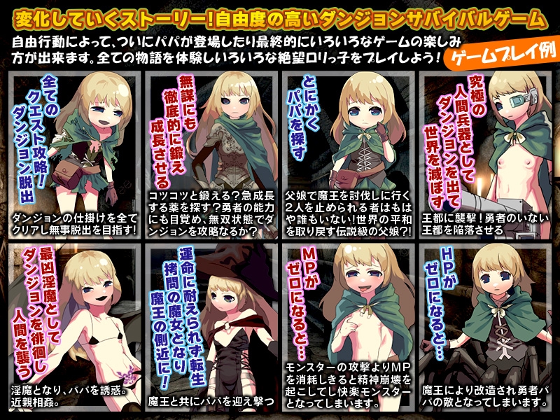 その子はお弁当を忘れたパパに届けるため魔王の城で迷子になりました…
