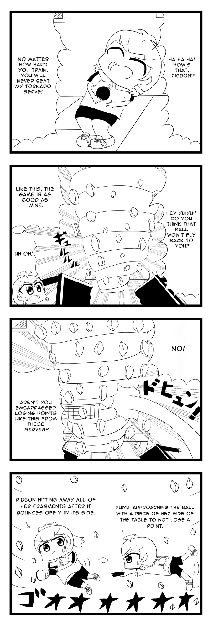 【英語版】卓球4コマ「TT」第6話