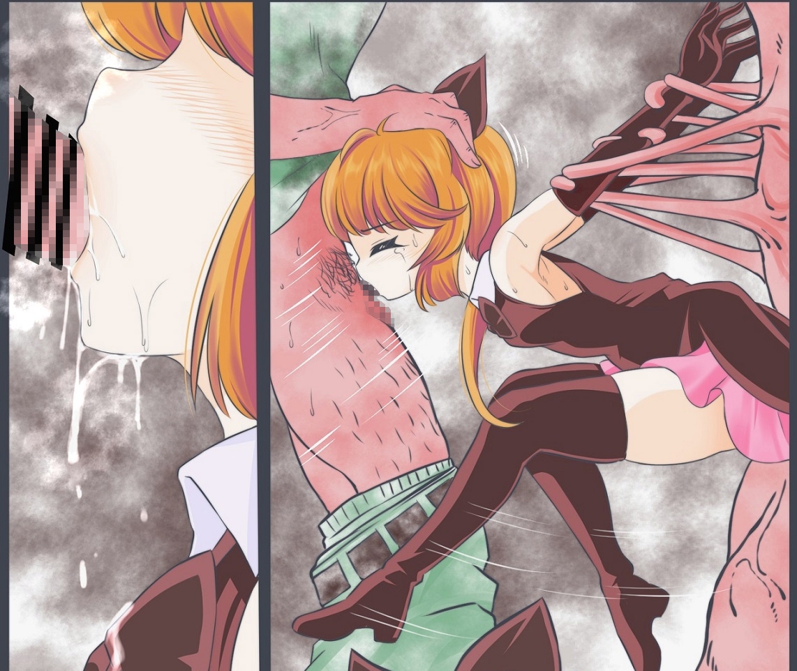 生理中に無理して館に潜入し警備員に拘束されレイプされてしまう怪盗セイン〇テール