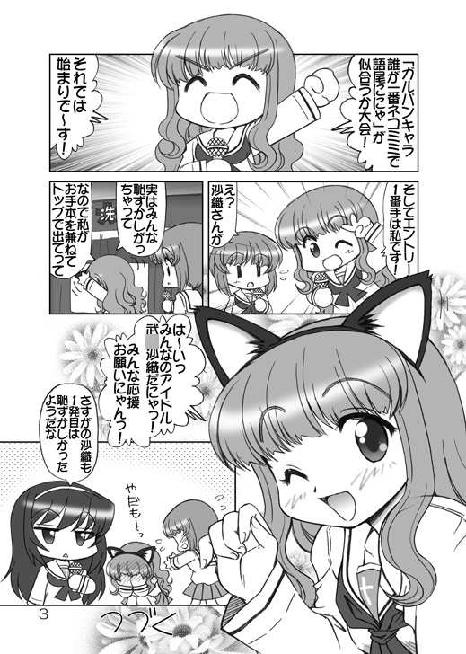 ガルパンキャラ誰が1番ネコミミが似合うか大会