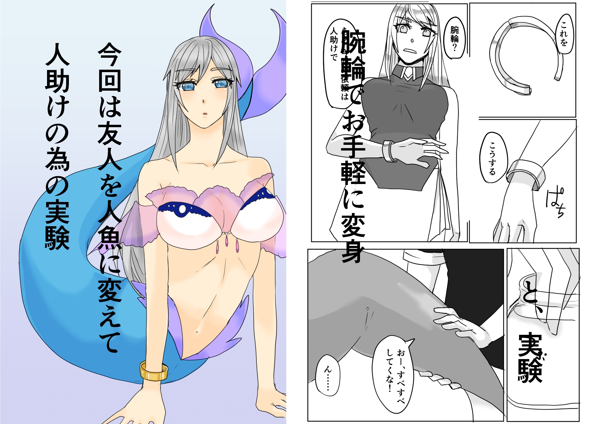 友人を人魚に変えて色々やった話