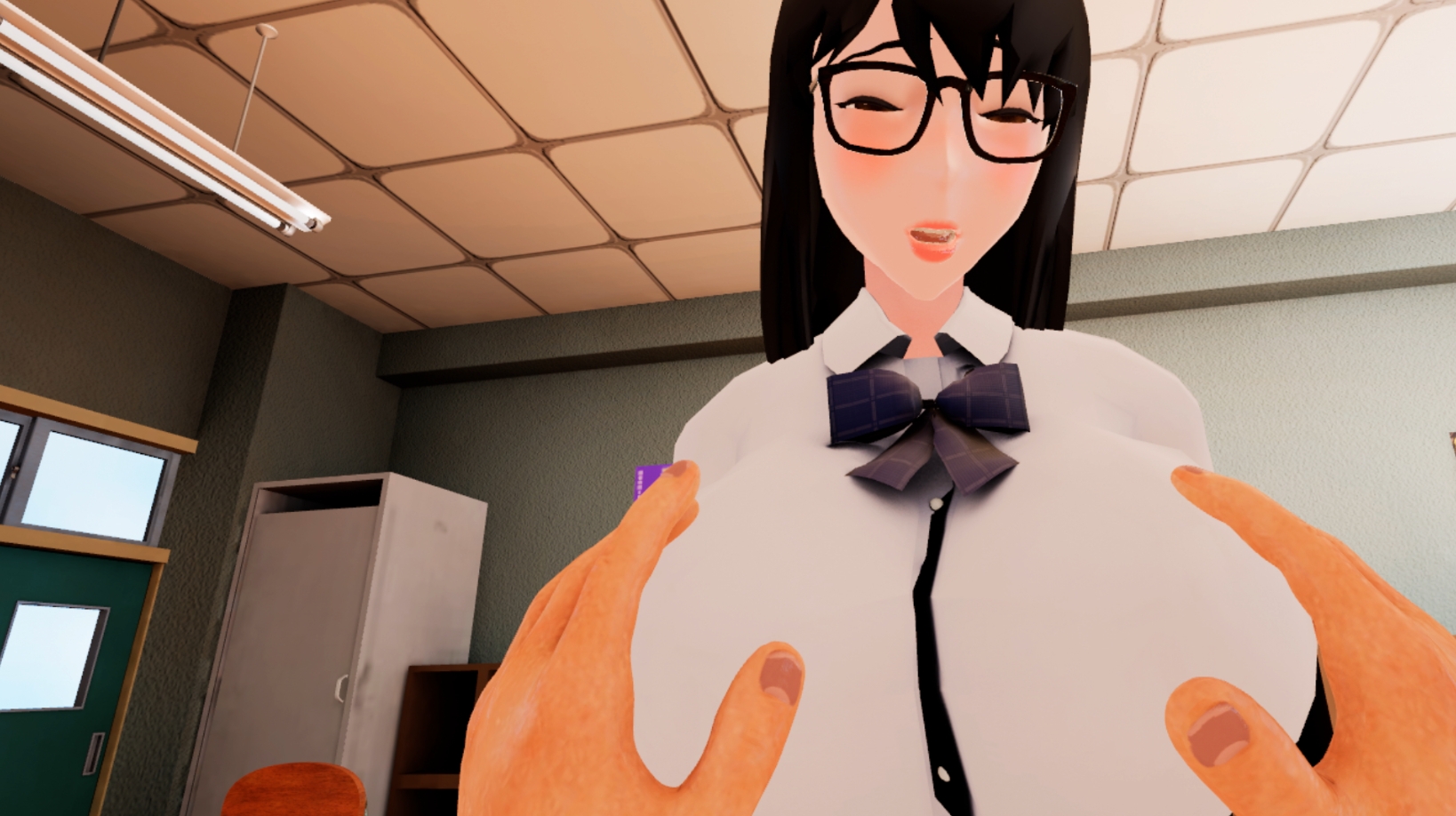 発情VR 「V」バーチャル「R」レイプだ! ～JKをひっぱたいて犯して男の怖さを思い知らせよう～