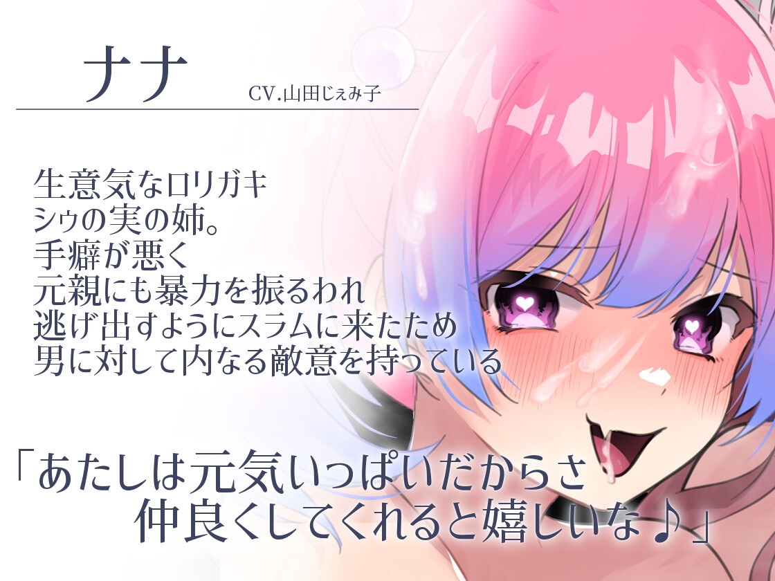 【略奪×ロリ×孕ませ洗脳ハーレム】スラムのロリガキが冒険者に屈服してロリママになってママを差し出すまで【KU100】