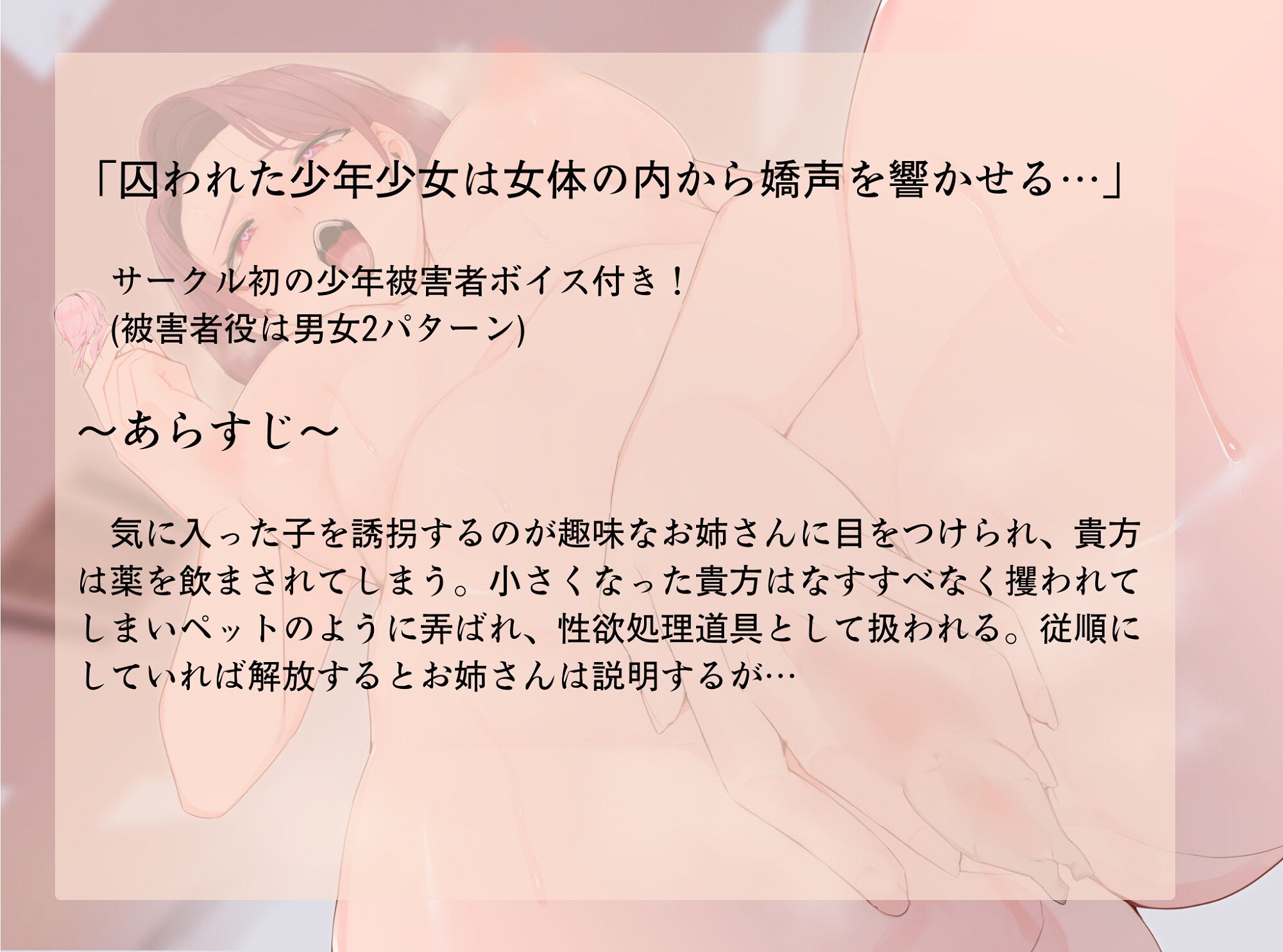 【縮小×誘拐】お姉さんの小さいおもちゃ～変態誘拐犯のおまんこに監禁される～
