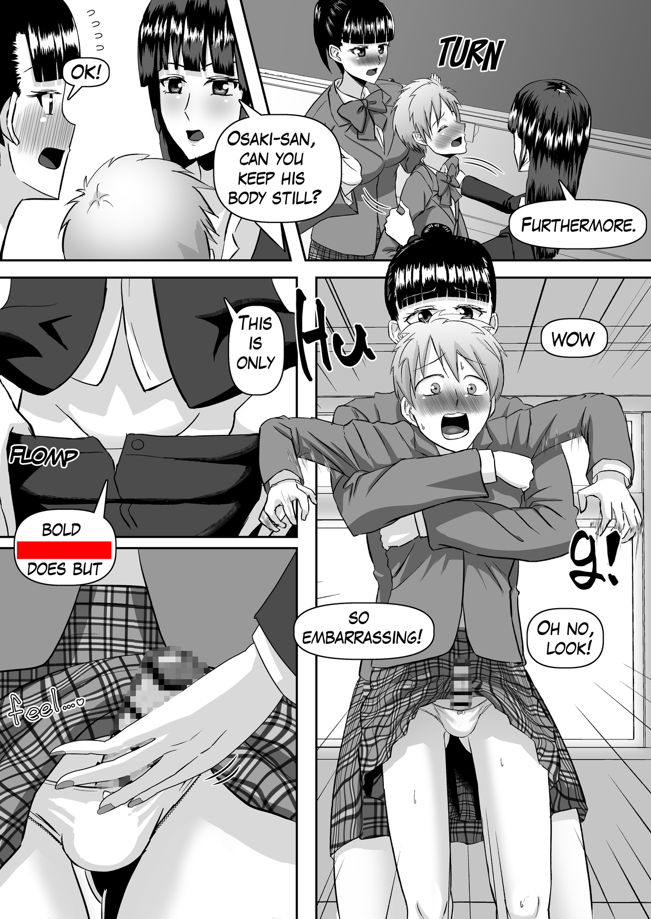 Training on how to deal with kinky guy on train with using male students