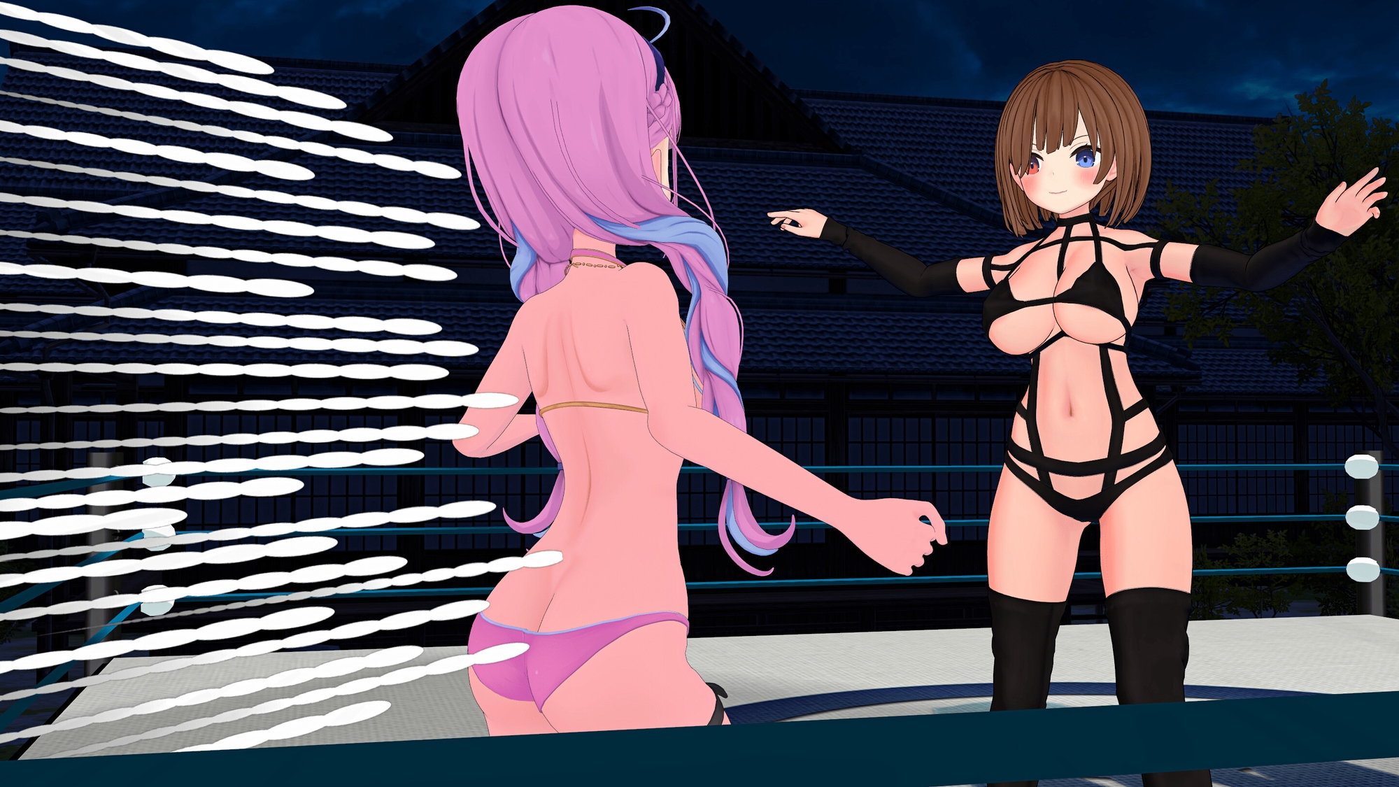 Team Pink Vs Team Big - Tag Match!