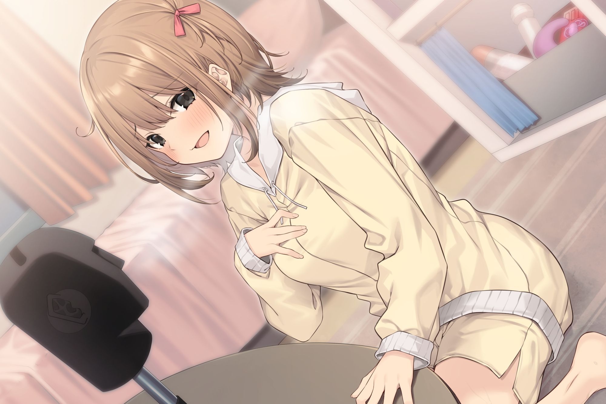 【実演×通話】⭐️蜂蜜檸檬⭐️同人声優の自宅訪問!?初対面で生オナ&あまあま合意中出しパコ⭐️ガチ潮吹きに本気謝罪