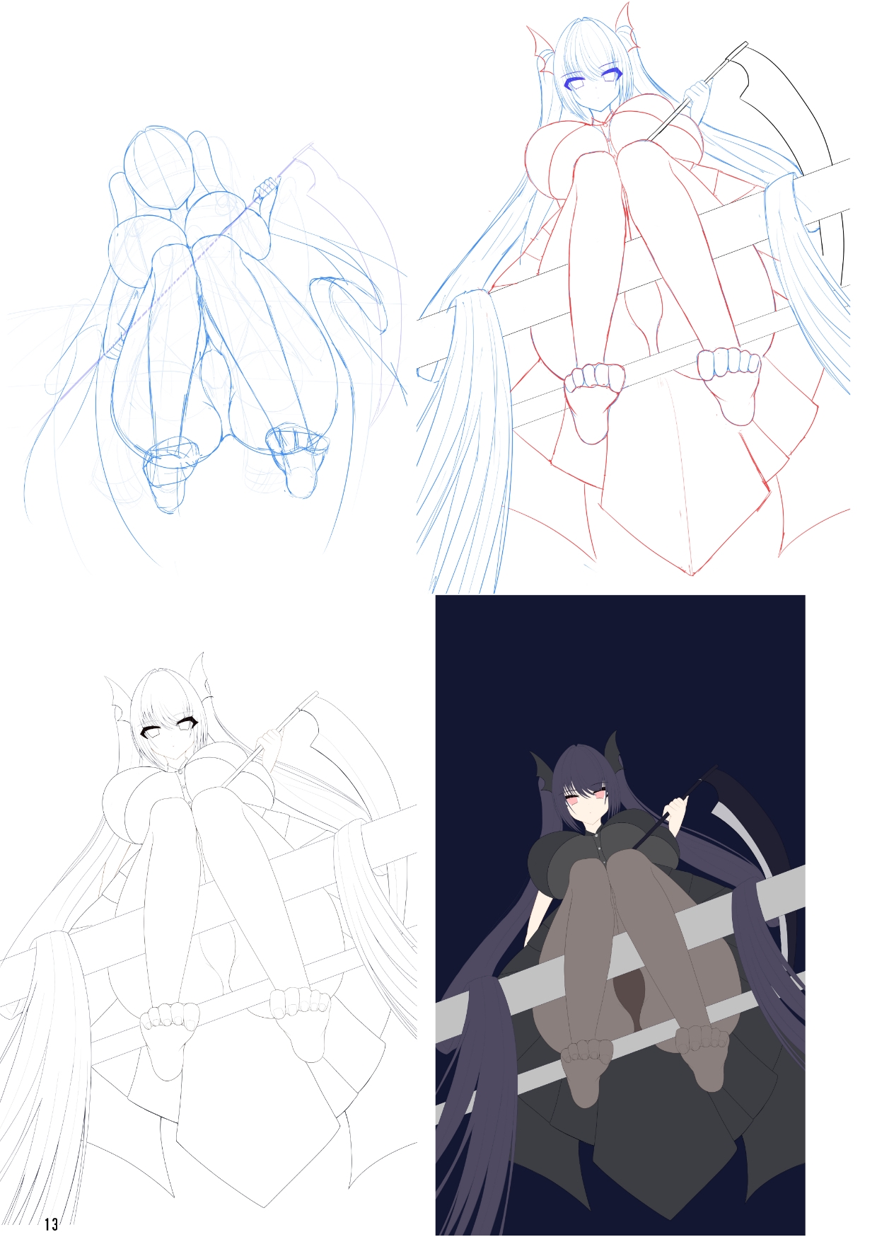 Cho-C イラスト&線画集