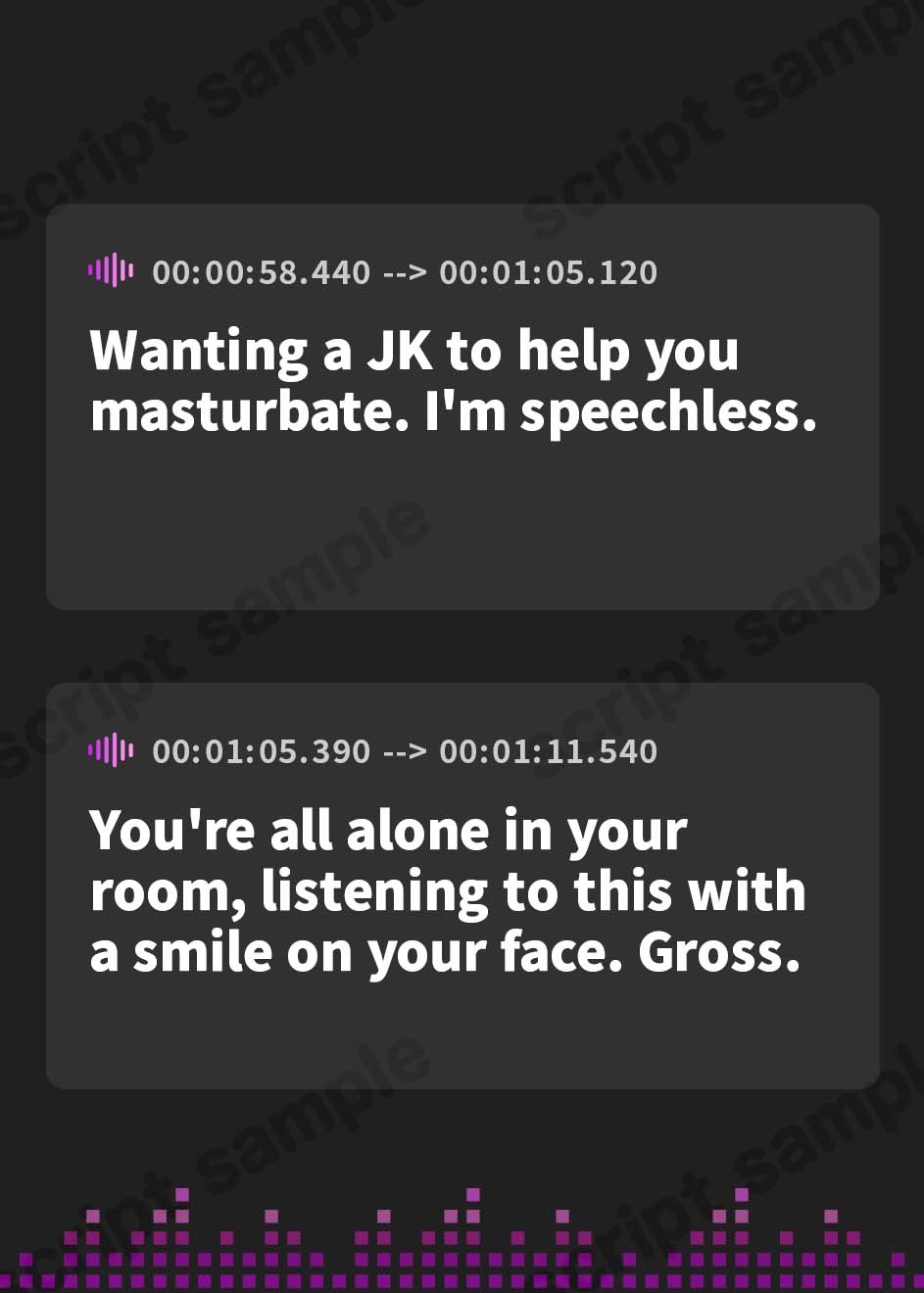 【英語版】ドSなJKの罵倒オナサポ音声