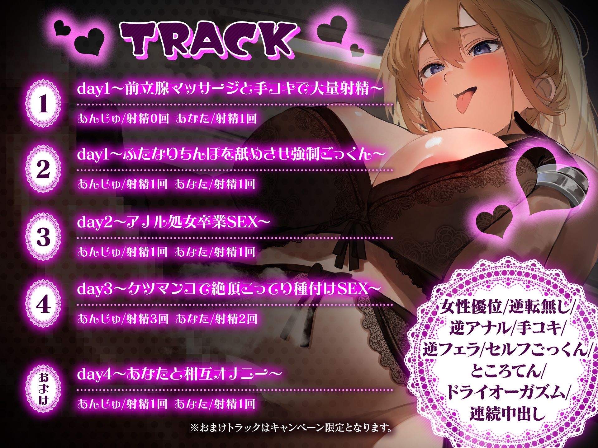 【レビュー特典有り】ふたなり館へようこそ～逆アナルが大好きな甘痴女あんじゅ編～