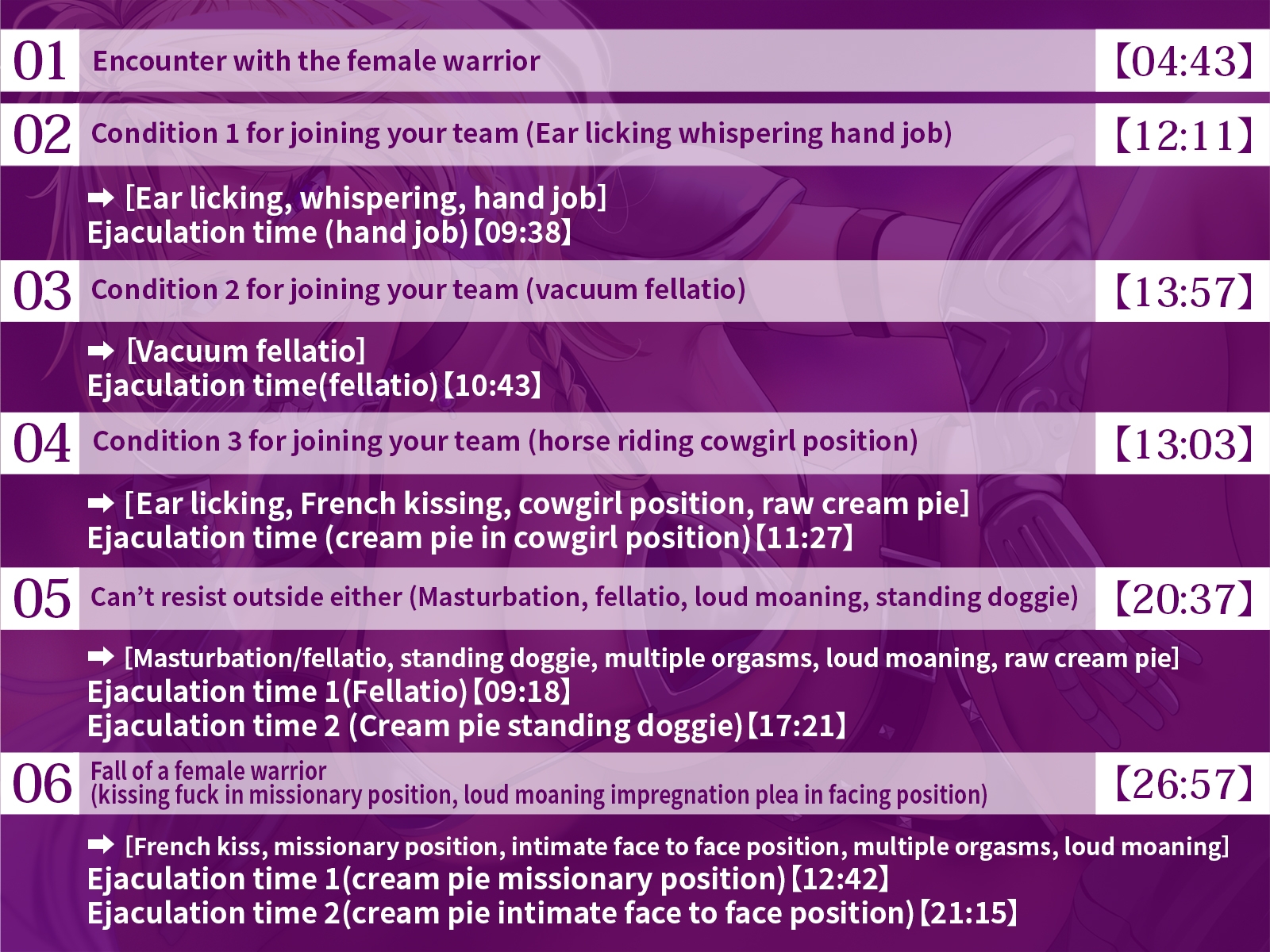 ENG Ver[Bass x Female warrior x femdom] Brave warrior attacked by strong female warrior