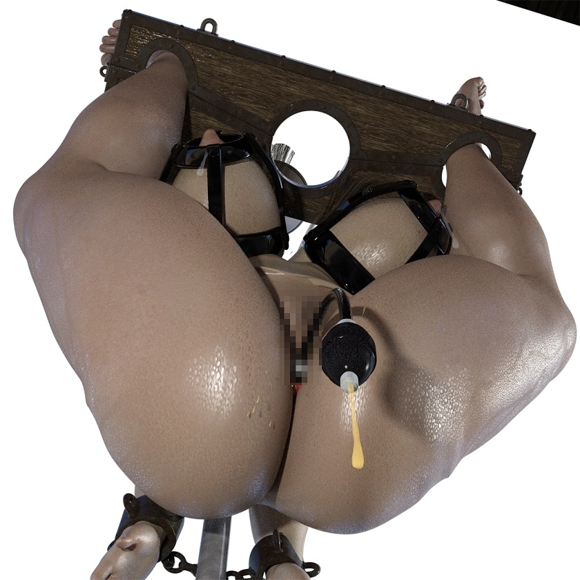 ぽっちゃり超乳、触手責め