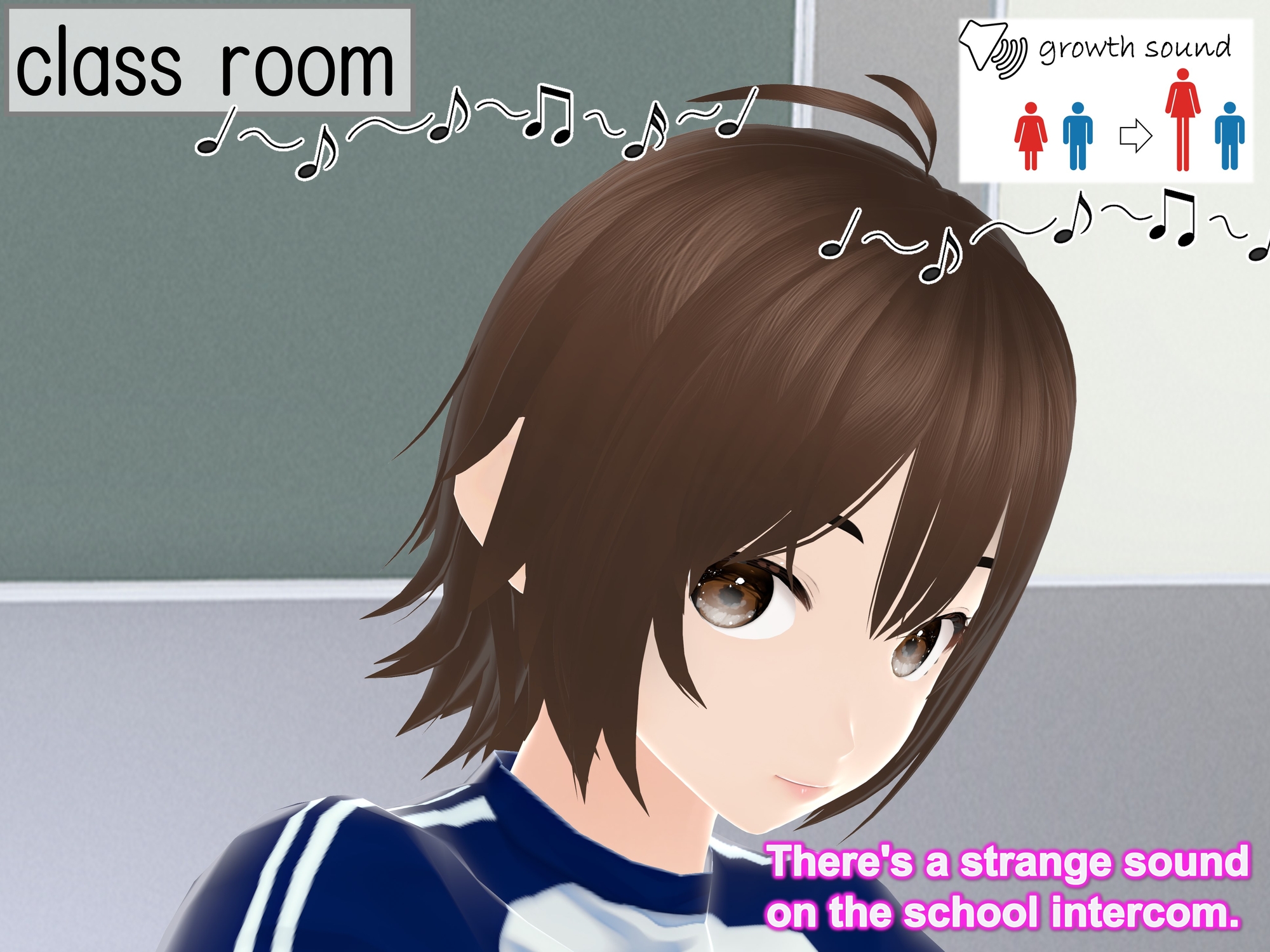 Outgrowing only girls, Overtake boys, Growth sound dumbbells Arc