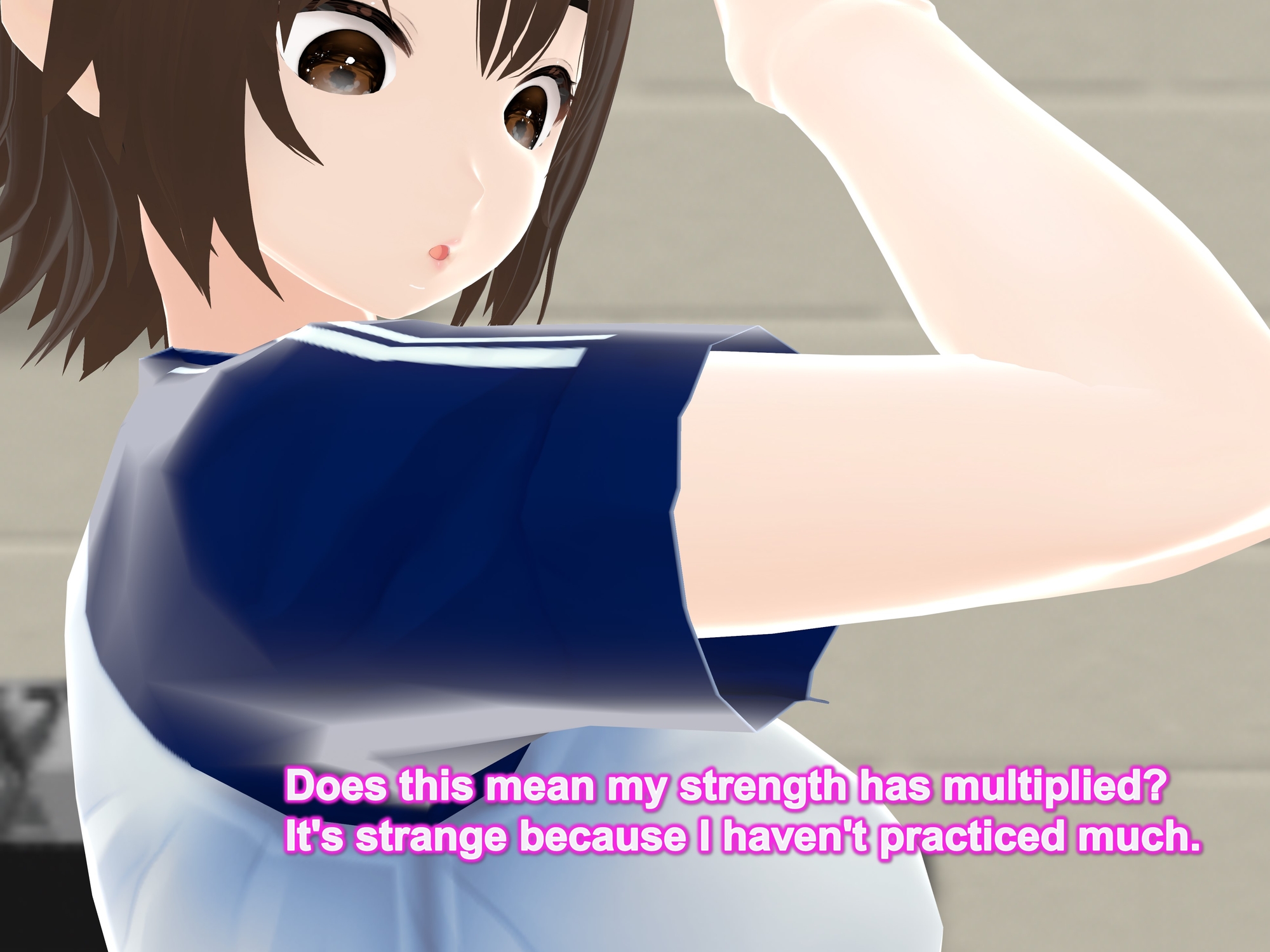Outgrowing only girls, Overtake boys, Growth sound dumbbells Arc