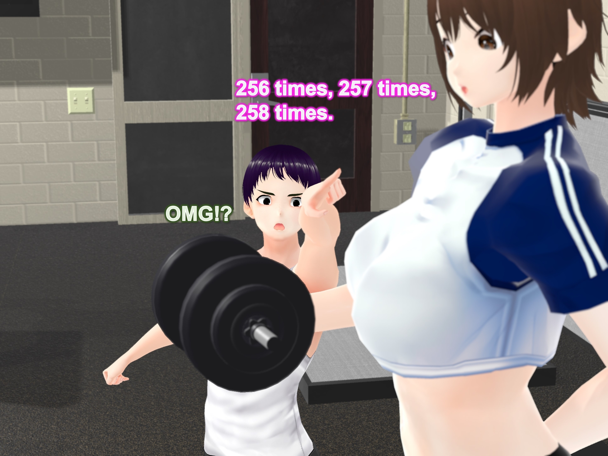Outgrowing only girls, Overtake boys, Growth sound dumbbells Arc