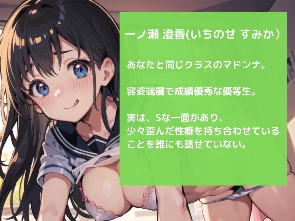 トゥルーラブゲーム～エッチな女の子と仲良くなっても、貴方は最後の最後まで(変態)紳士でいられますか?～【一ノ瀬 澄香】