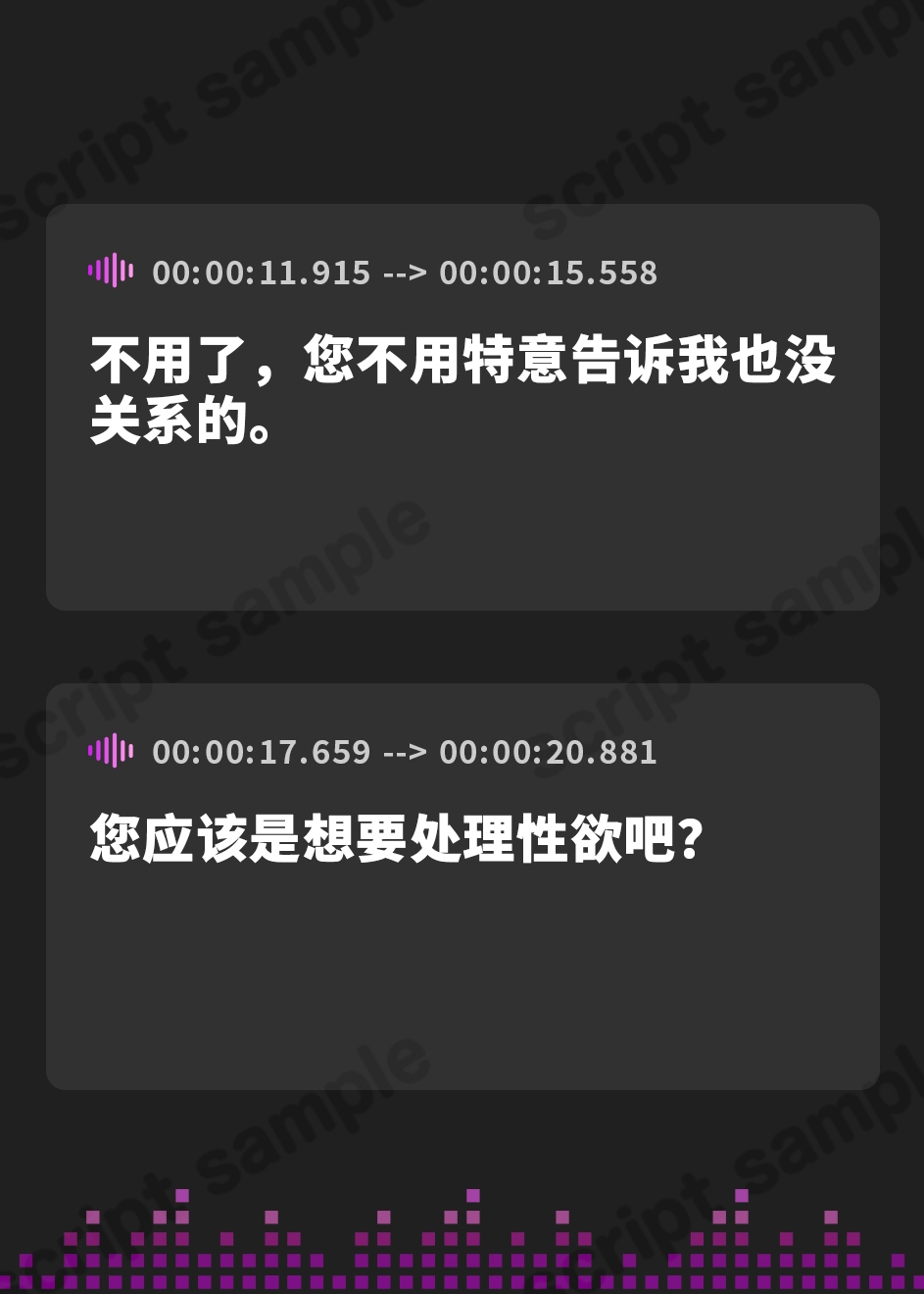 【簡体中文版】【99円】案外ノリノリだった正直系クールメイドさんとの事務的? セックス【KU100・スタジオ収録】