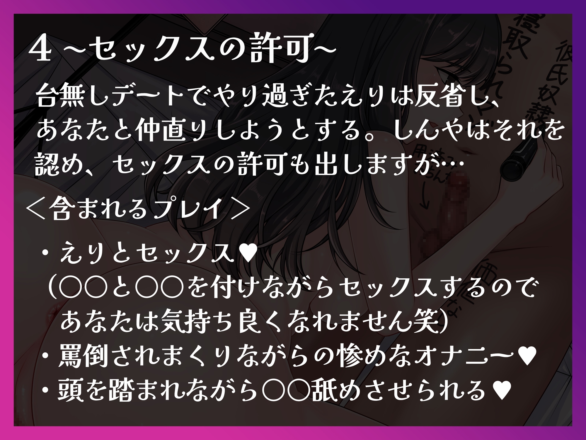 【バイノーラル】寝取られ最下層マゾ奴隷 愛する彼女と一緒に調教される惨めな日々