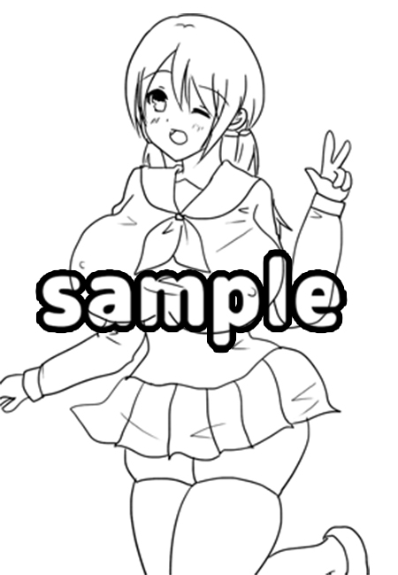 線画・美少女エッチイラスト集