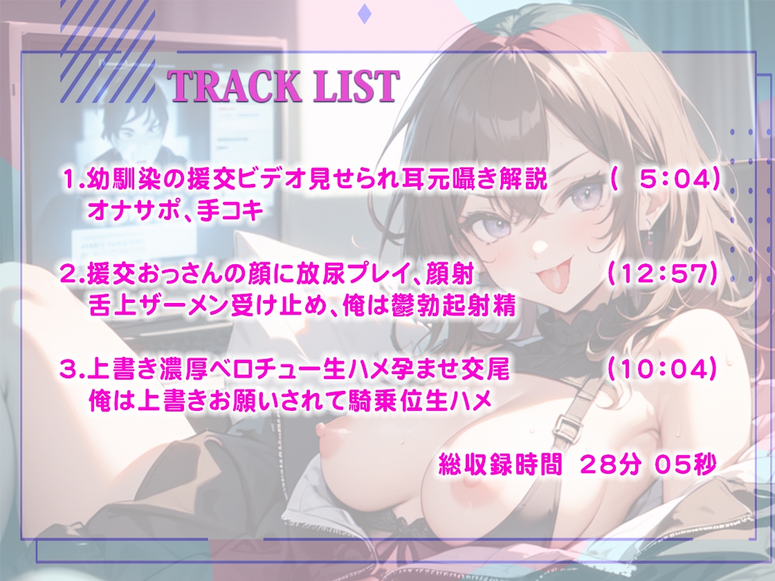 ダウナー漫喫店員の幼馴染に援交ビデオ見せられ耳元囁きで解説聞いてオナサポ射精!キミが好きだから上書きお願いってマジか?騎乗位生ハメまったりベロチュー孕ませ交尾