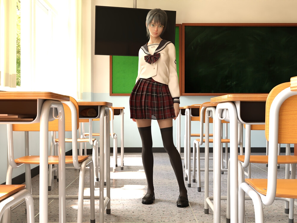 【VR】教室少女 しのぶちゃん