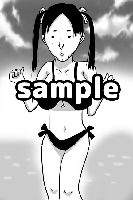 ブス沢ブス美のグラビア風モノクロCG集