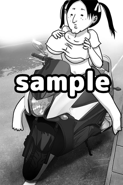 ブス沢ブス美のグラビア風モノクロCG集